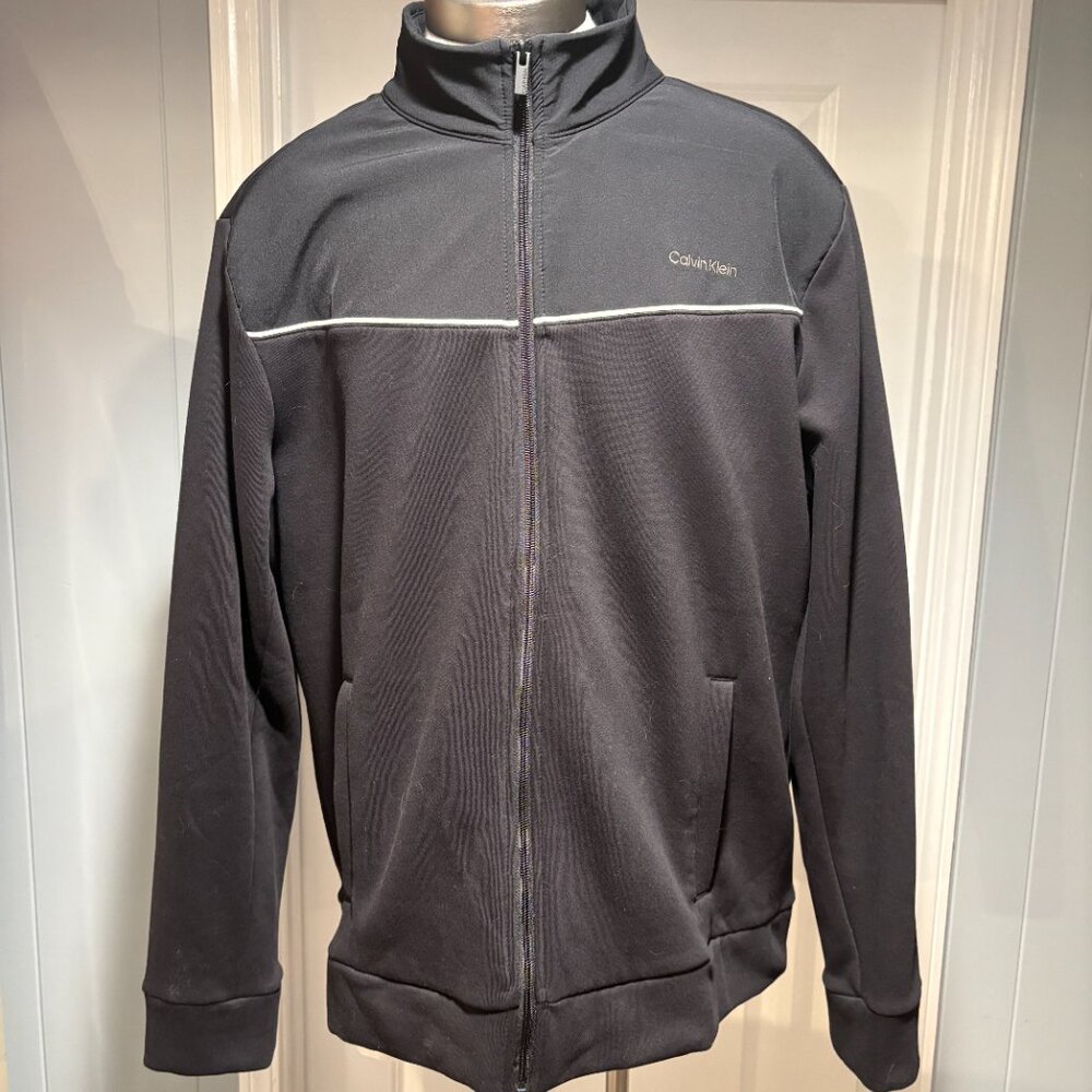 Calvin Klein Black Beauty Bomber Jacket Black XL NWT